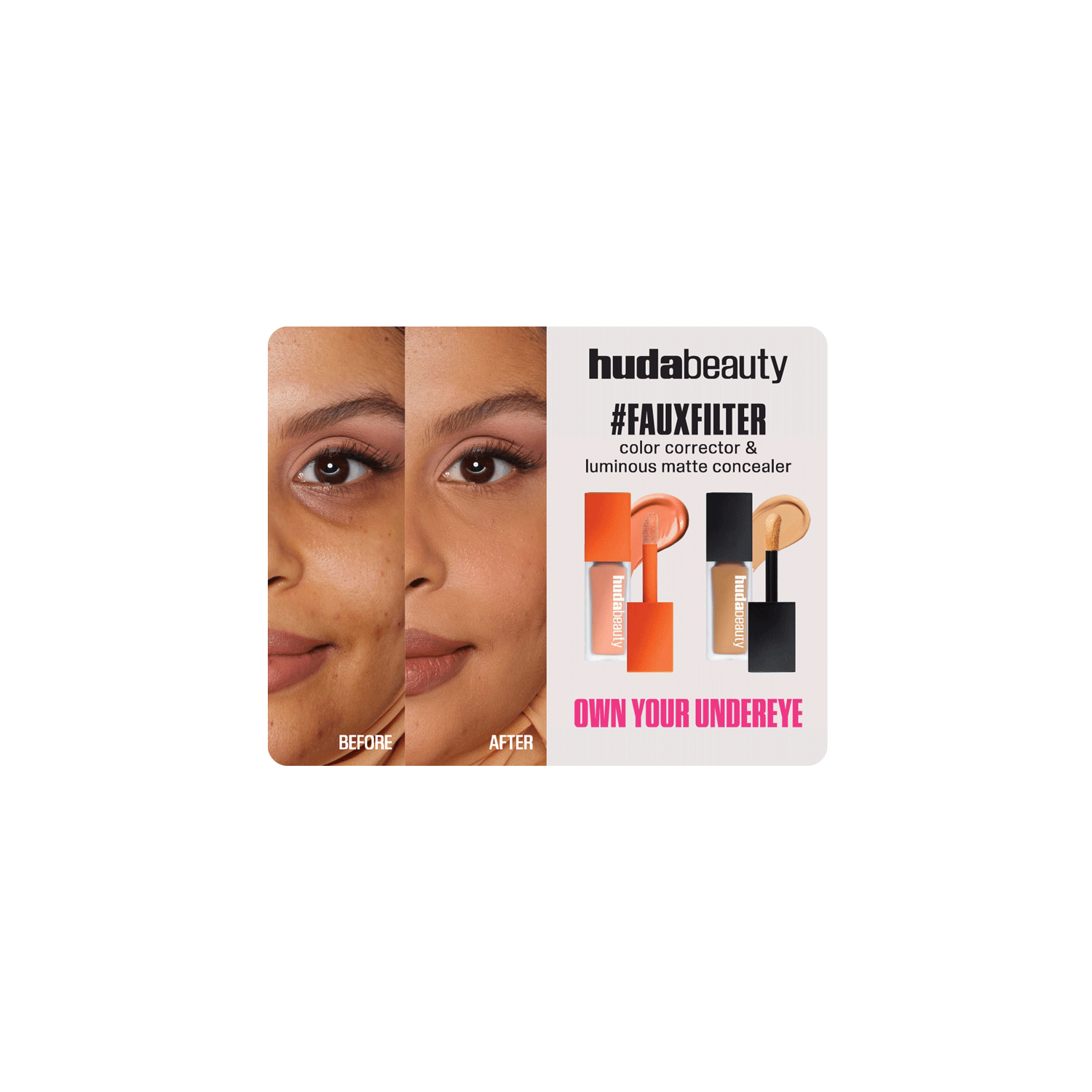 Faux Filter Concealer And Color Corrector Sample Card 2025